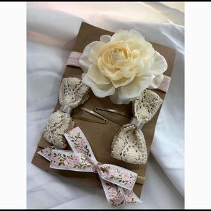 Handmade headbands, and clips